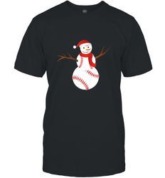 Snowman Baseball Christmas Men's T-Shirt