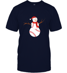 Snowman Baseball Christmas Men's T-Shirt