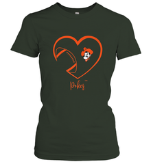 Oklahoma State Cowboys Football Inside Heart  Team Women's T-Shirt Women's T-Shirt - FordPhuMy