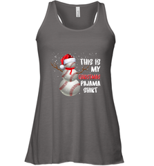 Baseball Snowman Christmas This is my Christmas Pajama Women's Racerback Tank Women's Racerback Tank - FordPhuMy