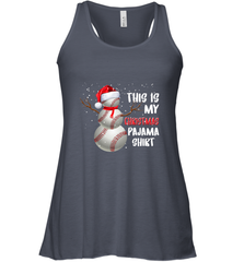 Baseball Snowman Christmas This is my Christmas Pajama Women's Racerback Tank Women's Racerback Tank - FordPhuMy