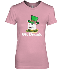 Git Drunk Funny Arguing Cat Meme St Patricks Day Women's Premium T-Shirt Women's Premium T-Shirt - FordPhuMy