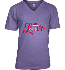 NFL Seattle Seahawks Logo Christmas Santa Hat Love Heart Football Team Men's V-Neck Men's V-Neck - FordPhuMy