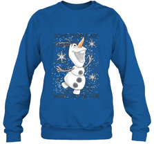 Disney Frozen Olaf Some People Are Worth Melting For Crewneck Sweatshirt Crewneck Sweatshirt - FordPhuMy