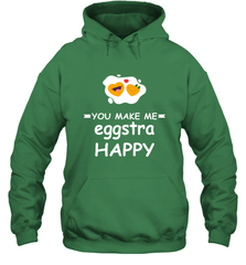 You Make Me Eggstra happy,Funny Valentine His and Her Couple Hooded Sweatshirt Hooded Sweatshirt - FordPhuMy