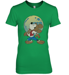 Disney Mickey Mouse Werewolf Halloween Costume Women's Premium T-Shirt