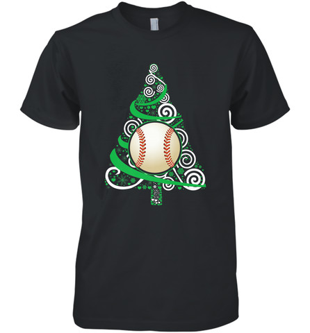 Christmas Tree Funny Cool Baseball Christmas Gifts Sports Men's Premium T-Shirt Men's Premium T-Shirt / Black / XS Men's Premium T-Shirt - FordPhuMy