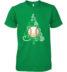 Christmas Tree Funny Cool Baseball Christmas Gifts Sports Men's Premium T-Shirt