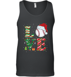 Funny Kid Boys Love Baseball Christmas Ball Santa Hat Gift Men's Tank Top