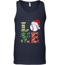 Funny Kid Boys Love Baseball Christmas Ball Santa Hat Gift Men's Tank Top