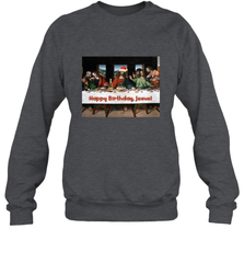 Comics Style Funny Christmas Happy Birthday Jesus Crewneck Sweatshirt Crewneck Sweatshirt - FordPhuMy