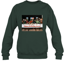 Comics Style Funny Christmas Happy Birthday Jesus Crewneck Sweatshirt Crewneck Sweatshirt - FordPhuMy
