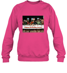 Comics Style Funny Christmas Happy Birthday Jesus Crewneck Sweatshirt Crewneck Sweatshirt - FordPhuMy
