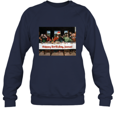 Comics Style Funny Christmas Happy Birthday Jesus Crewneck Sweatshirt