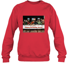 Comics Style Funny Christmas Happy Birthday Jesus Crewneck Sweatshirt Crewneck Sweatshirt - FordPhuMy