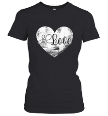 Love Valentines Day Heart Vintage Gift For Men Women Women's T-Shirt Women's T-Shirt - FordPhuMy
