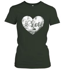 Love Valentines Day Heart Vintage Gift For Men Women Women's T-Shirt Women's T-Shirt - FordPhuMy