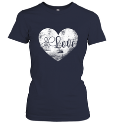 Love Valentines Day Heart Vintage Gift For Men Women Women's T-Shirt
