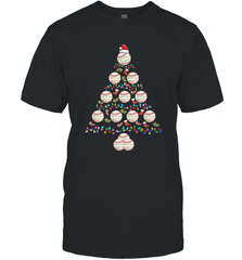 Baseball Balls Christmas Tree lights Xmas Gift Holiday Men's T-Shirt Men's T-Shirt - FordPhuMy