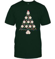 Baseball Balls Christmas Tree lights Xmas Gift Holiday Men's T-Shirt Men's T-Shirt - FordPhuMy