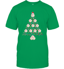 Baseball Balls Christmas Tree lights Xmas Gift Holiday Men's T-Shirt Men's T-Shirt - FordPhuMy