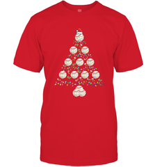 Baseball Balls Christmas Tree lights Xmas Gift Holiday Men's T-Shirt Men's T-Shirt - FordPhuMy