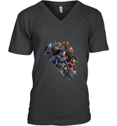 Marvel Avengers Endgame Action Pose Logo Men's V-Neck