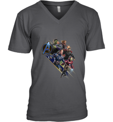 Marvel Avengers Endgame Action Pose Logo Men's V-Neck Men's V-Neck - FordPhuMy