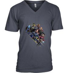Marvel Avengers Endgame Action Pose Logo Men's V-Neck Men's V-Neck - FordPhuMy