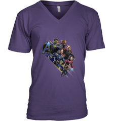 Marvel Avengers Endgame Action Pose Logo Men's V-Neck Men's V-Neck - FordPhuMy