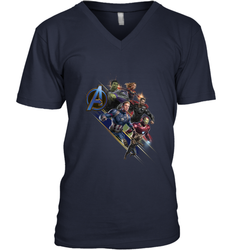 Marvel Avengers Endgame Action Pose Logo Men's V-Neck