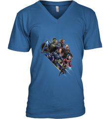 Marvel Avengers Endgame Action Pose Logo Men's V-Neck Men's V-Neck - FordPhuMy