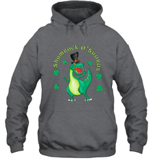 T Rex Dinosaur St. Patrick's Day Irish Funny Hooded Sweatshirt Hooded Sweatshirt - FordPhuMy