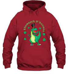 T Rex Dinosaur St. Patrick's Day Irish Funny Hooded Sweatshirt Hooded Sweatshirt - FordPhuMy