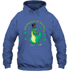 T Rex Dinosaur St. Patrick's Day Irish Funny Hooded Sweatshirt Hooded Sweatshirt - FordPhuMy