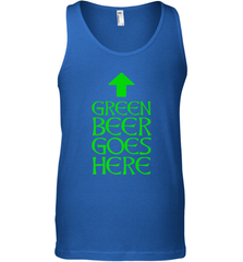 Green Beer Goes Here Funny St. Patrick's Day Men's Tank Top Men's Tank Top - FordPhuMy