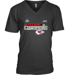 Youth Kansas City Chiefs NFL Pro Line by Fanatics Super Bowl LIV Champions Trophy Men's V-Neck