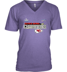Youth Kansas City Chiefs NFL Pro Line by Fanatics Super Bowl LIV Champions Trophy Men's V-Neck Men's V-Neck - FordPhuMy