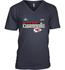 Youth Kansas City Chiefs NFL Pro Line by Fanatics Super Bowl LIV Champions Trophy Men's V-Neck Men's V-Neck - FordPhuMy