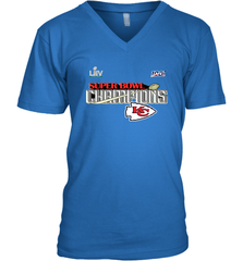 Youth Kansas City Chiefs NFL Pro Line by Fanatics Super Bowl LIV Champions Trophy Men's V-Neck Men's V-Neck - FordPhuMy