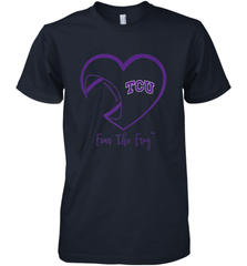 TCU Horned Frogs Football Inside Heart  Team Men's Premium T-Shirt Men's Premium T-Shirt - FordPhuMy