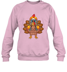 Cool Turkey Football Feathers Funny Thanksgiving Sports Gift Crewneck Sweatshirt Crewneck Sweatshirt - FordPhuMy