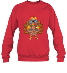 Cool Turkey Football Feathers Funny Thanksgiving Sports Gift Crewneck Sweatshirt Crewneck Sweatshirt - FordPhuMy