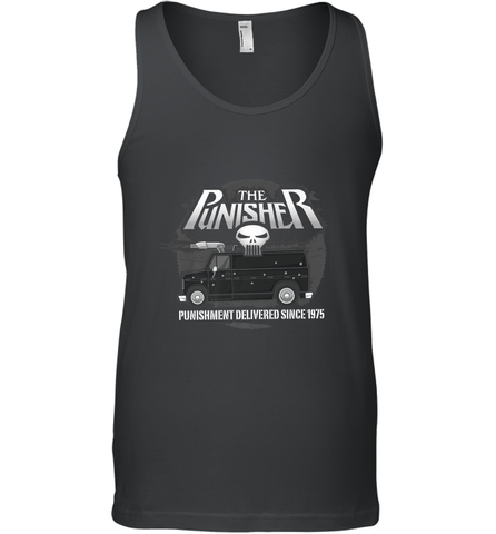 Marvel The Punisher Battle Van Since 1975 Men's Tank Top Men's Tank Top / Black / XS Men's Tank Top - FordPhuMy