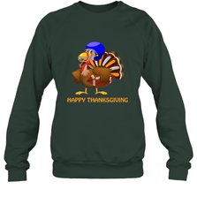 Cool Happy Thanksgiving Football Shirt Gobble Player Turkey Crewneck Sweatshirt Crewneck Sweatshirt - FordPhuMy