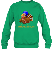 Cool Happy Thanksgiving Football Shirt Gobble Player Turkey Crewneck Sweatshirt Crewneck Sweatshirt - FordPhuMy