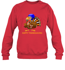 Cool Happy Thanksgiving Football Shirt Gobble Player Turkey Crewneck Sweatshirt Crewneck Sweatshirt - FordPhuMy
