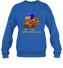 Cool Happy Thanksgiving Football Shirt Gobble Player Turkey Crewneck Sweatshirt Crewneck Sweatshirt - FordPhuMy