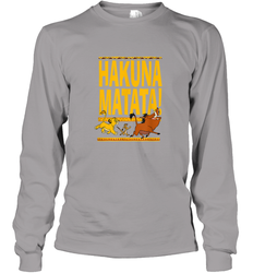Disney Lion King Classic Hakuna Crew Men and Women Long Sleeve T-Shirt
