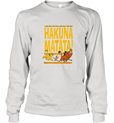Disney Lion King Classic Hakuna Crew Men and Women Long Sleeve T-Shirt